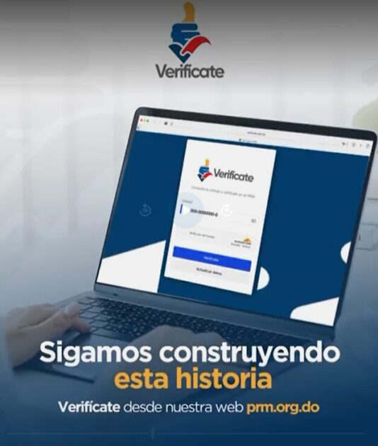 @PRM_Oficial Verifícate en 3 pasos:Accede a http://prm.org.doHaz clic en el botón “Verifícate”Ingresa tu número de cédula y actualiza tus datos.¡Así de fácil confirmas tu compromiso con el PRM y con el futuro del país!