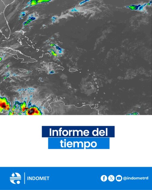 @IndometRD Las imágenes del satélite meteorológico y del radar Doppler dominicano, continúan mostrando amplios campos nubosos asociados a una vaguada, los cuales generan lluvias de diferentes intensidades sobre diversas provincias del país