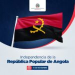 @MirexRD saluda y felicita al pueblo y Gobierno de la República Popular de Angola en ocasión del aniversario de su Independencia