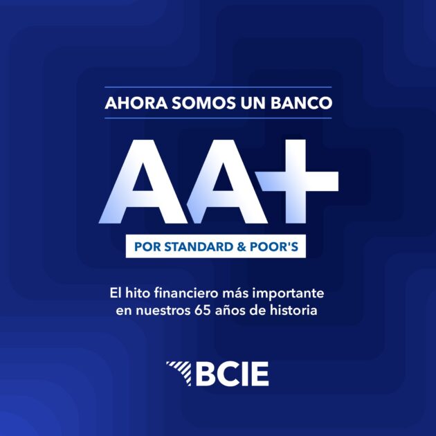 @BCIE_Org La agencia S&P Global Ratings elevó la calificación del BCIE a AA+, consolidando el hito financiero más importante en nuestros 65 años de historia