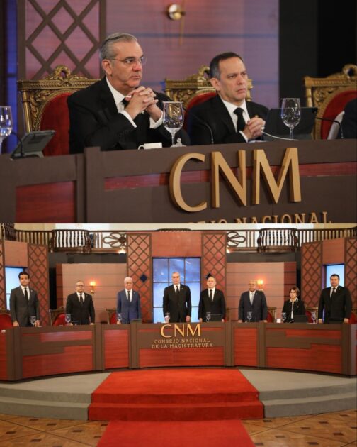 @LuisAbinader encabeza las vistas públicas del Consejo Nacional de la Magistratura, donde se evalúan 21 de los 83 postulantes para la Suprema Corte de Justicia y el Tribunal Superior Electoral