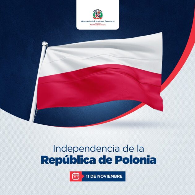 @MirexRD saluda y felicita al pueblo y Gobierno de la República de Polonia en ocasión del aniversario de su Independencia