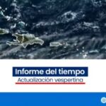 @IndometRDO Durante la tarde, prevemos incrementos nubosos ocasionales acompañados de episodios de chubascos aislados sobre localidades de La Altagracia, La Romana, El Seibo, Hato Mayor, Samaná, San Pedro de Macorís, Monte Plata, María Trinidad Sánchez, Duarte, Espaillat, Puerto Plata