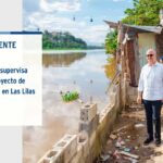 @ComunicacionDO @JosePaliza, realizó una visita al sector Las Lilas para supervisar los avances del proyecto Recuperación Margen Oriental: Las Lilas