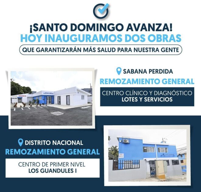 @DrMarioLama Hoy, Sabana Perdida y Los Guandules celebran un gran avance en salud