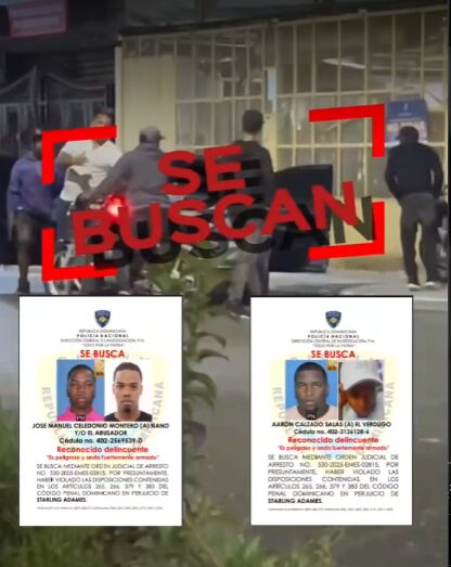 @PoliciaRD Policía identifica y persigue peligrosa banda armada captada en video durante asalto en SDE