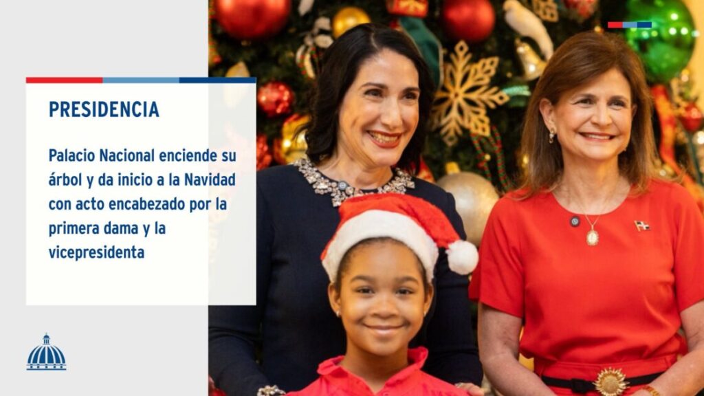 @ComunicacionDO El Palacio Nacional dio la bienvenida a la Navidad con su tradicional acto de encendido del árbol, una celebración cargada de emoción, esperanza y espíritu festivo