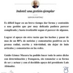 @GGomezMazara Agradezco al periodista Germán Martínez y al @ListinDiario por el reconocimiento al trabajo que venimos realizando en @IndotelRD