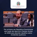 @MirexRD Por primera vez República Dominicana será sede del ejercicio Chemex Grulac en 2026 para abordar desafíos sobre incidentes químicos