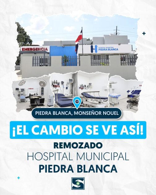 @SNSRDO El remozamiento del #HospitalPiedraBlanca marca un antes y un después para el municipio y para toda la región