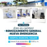 @SNSRDO ¡El Hospital Municipal de Yaguate está preparado para brindar atención oportuna! @LuisAbinader entrega formalmente el Hospital Municipal de Yaguate, una moderna y remozada infraestructura que establece un antes y después en la atención sanitaria de San Cristóbal @SNSRDO