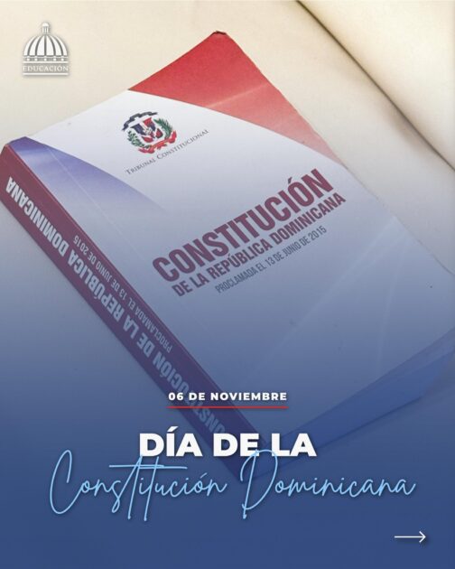 @EducacionRDO Hoy celebramos el nacimiento de nuestra primera Constitución, símbolo de libertad, justicia y soberanía nacional.