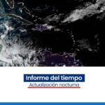 @Indomet_RDO Sobre el país se observan incrementos significativos de la nubosidad, generando aguaceros fuertes, tormentas eléctricas y posibles ráfagas de viento