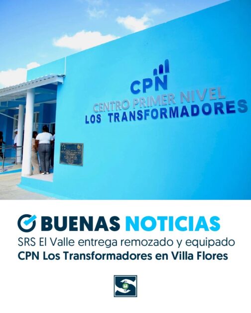 @SNSRDO El Servicio Regional de Salud El Valle, encabezado por el doctor César Benzán, entregó completamente remozado y equipado el CPN Los Transformadores, ubicado en Villa Flores