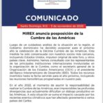 COMUNICADO Gobierno Dominicano @LuisAbinader @MIREXRD| Posposición de la 10.ª Cumbre de las Américas