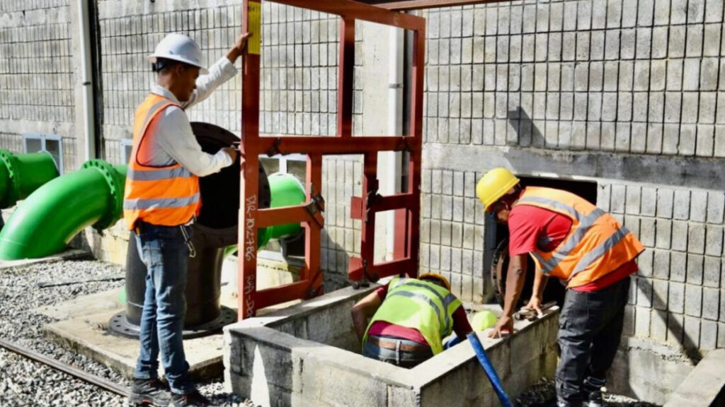 La Caasd concluye trabajos en el acueducto Barrera de Salinidad
