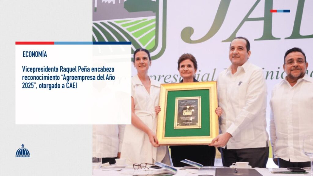 @ComunicacionDO @RaquelPenaViceencabeza acto en que Consorcio Azucarero de Empresas Industriales (CAEI) fue reconocido como “Agroempresa del Año 2025”