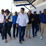 @WArnaudBisono Realizamos un recorrido de supervisión en Las Matas de Farfán, provincia San Juan, constatando el avance de la planta de tratamiento de aguas residuales y las obras complementaria