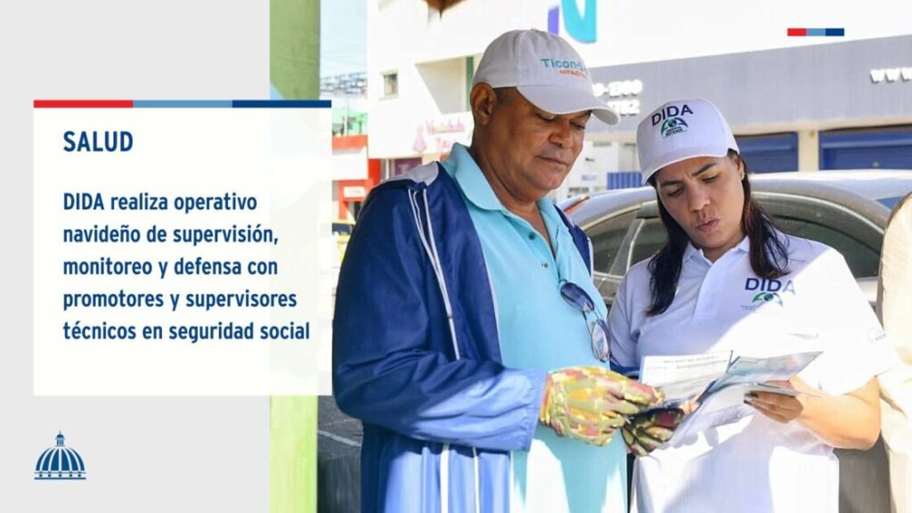 @ComunicacionDO La @DIDA_RDO realizó un operativo navideño de supervisión, monitoreo y defensa con promotores y supervisores técnicos en seguridad social