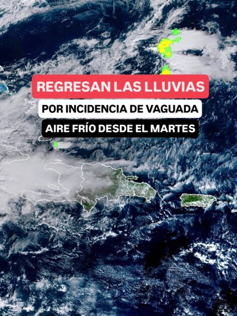 @JeanSuriel Una vaguada se acercará en las próximas horas a República Dominicana, por lo que aumentarán las precipitaciones en gran parte del país