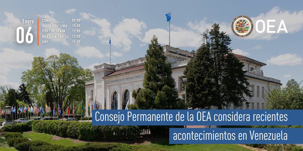 @OEA_Oficial Consejo Permanente de la #OEA considera recientes acontecimientos en #Venezuela