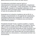 El Mensaje oficial desde Venezuela de Delcy Rodríguez a EE.UU. y el mundo