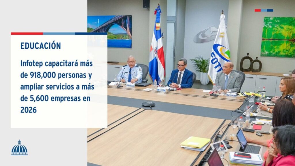 @InfotepRD anunció que durante el año 2026 ejecutará 49,129 acciones formativas, con una proyección de 918,090 participantes a nivel nacional