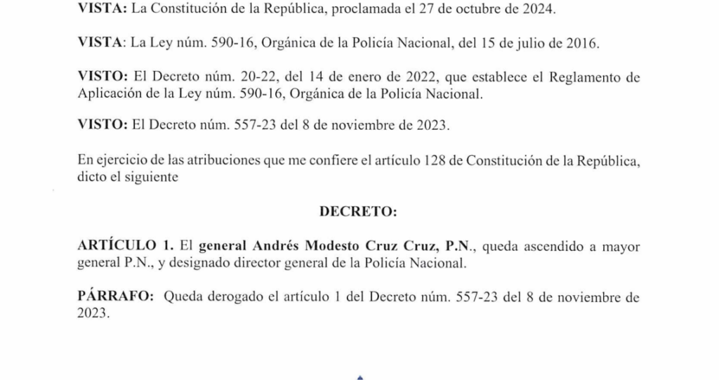 Decreto 111-26 emitido por el Presidente @LuisAbinader @PRM_Oficial