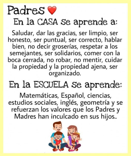 FAMILIA |La EDUCACIÓN NO OCURRE SOLO en el AULA | REFLEXIÓN