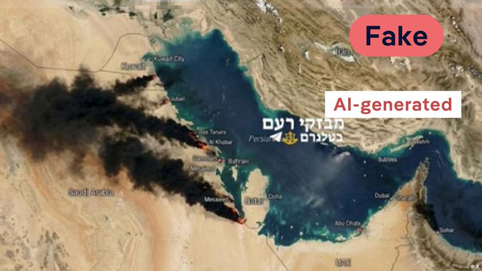 DW Verifica imágenes satelitales falsas de la guerra en Irán