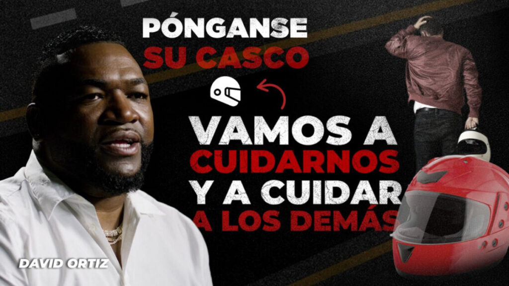 Digesett lanza video de concientización vial con David Ortiz, dirigido a motociclista