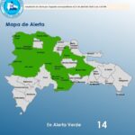 El COE mantiene 14 provincias en alerta verde