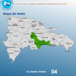 El COE coloca 03 provincias y el Distrito Nacional en alerta verde