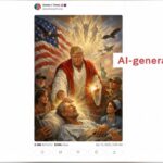 Trump elimina imagen en la que se muestra como Jesús