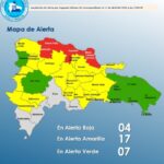 El COE mantiene 04 provincias en alerta roja y aumenta 16 y el Distrito Nacional en amarilla y 07 en verde