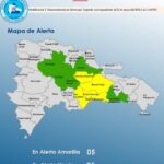 El COE coloca 05 provincias en alerta amarilla y mantiene 04 y el Distrito Nacional en alerta verde