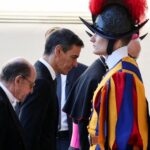 Sánchez llega al Vaticano para  primera reunión con León XIV
