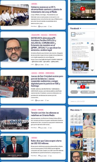 RESUMEN de las notas informativas publicadas por @LaVozDelPRM correspondientes al miercoles 21 de Mayo del 2026