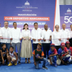 Vicepresidenta Raquel Peña y ministro Kelvin Cruz entregan nuevo multiuso del Club Manganagua