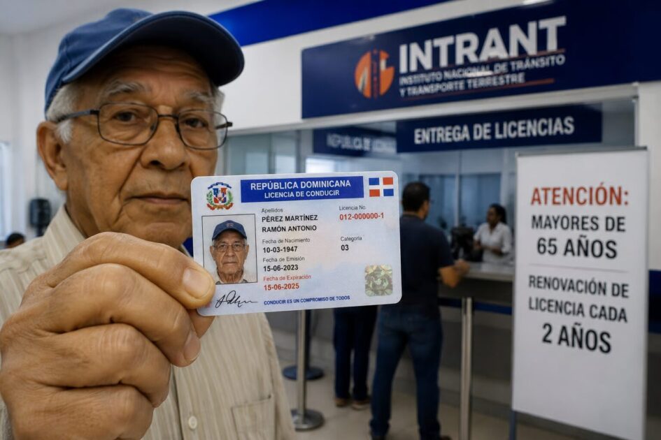 Expertos califican de inconstitucional limitar renovación de licencia a mayores de 65 años establecido por INTRANT