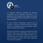@PRM_Oficial Comunicado Dirección Ejecutiva 7 mayo 2026