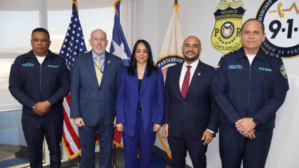 Ministra de Interior y Policía y Director General de la Policía coordinan acciones con Puerto Rico para enfrentar el crimen transnacional