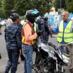 INTRANT y organismos de seguridad despliegan histórico operativo de fiscalización en paradas de motocicletas