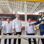 Presidente Abinader supervisa avances del Monorriel de Santiago; obra civil estaría completada en agosto y las pruebas dinámicas de movimiento de trenes se realizarían en último trimestre del año