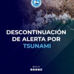 DESCONTINUADA LA ALERTA POR TSUNAMI