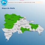 El COE mantiene 13 provincia y el Distrito Nacional en alerta verde