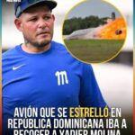 Expelotero puertorriqueño Yadier Molina afirma avión accidentado en la Romana iba a recogerlo junto a su familia en Texas, lamenta tragedia