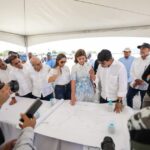 Raquel Peña supervisa obras y da seguimiento a prioridades de las comunidades de Valverde