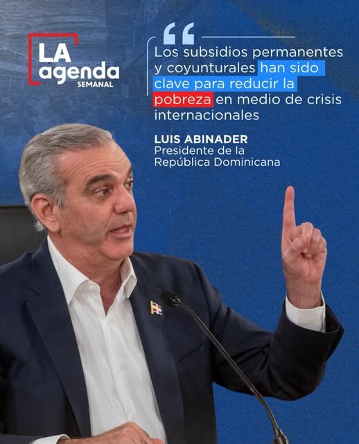 Escudo Económico Gobierno @LuisAbinader:Alcance de ayudas permanentes implementadas para mitigar las crisis internacionales. DETALLES MEDIDAS